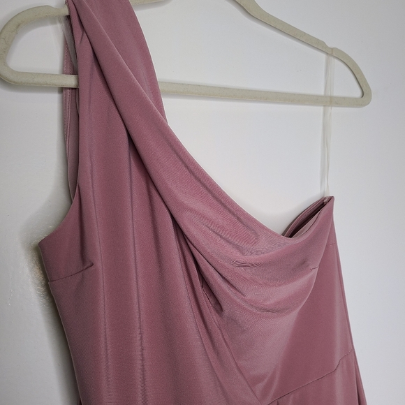 Pink one shoulder mini dress - Picture 4 of 4